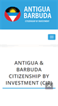 Mobile Screenshot of antiguabarbuda-citizenship.com